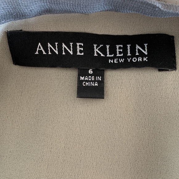 ANNE KLEIN PLEATED OMBRÉE SILK SKIRT - SIZE 6 - Picture 5 of 6